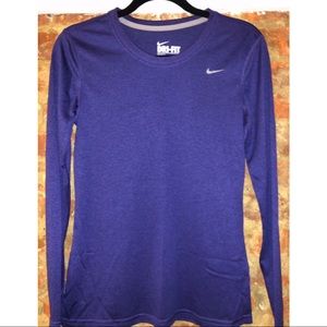 Nike Dri-Fit Purple Long Sleeve